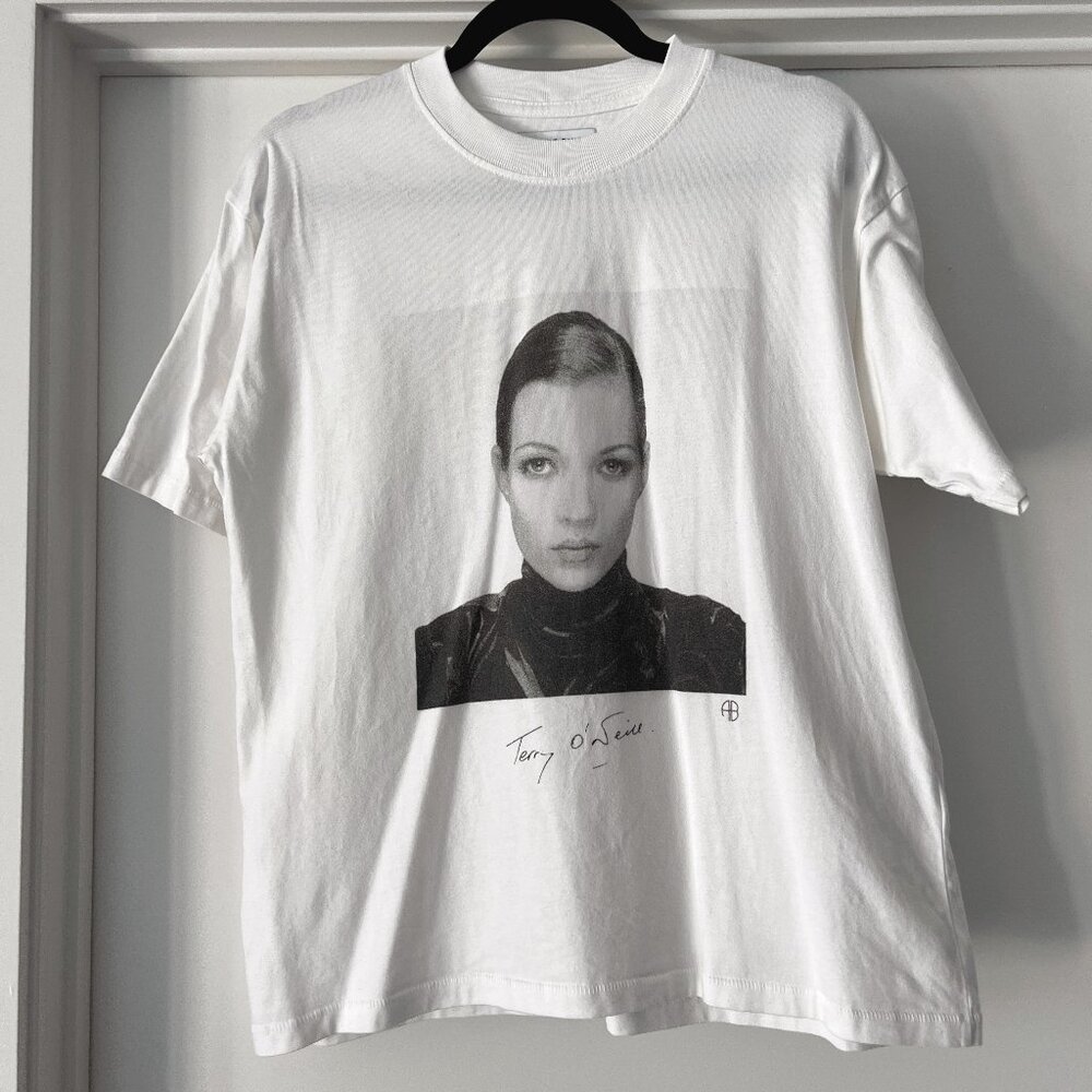 Anine Bing Ida Tee AB X TO Kate Moss In White - Size Small